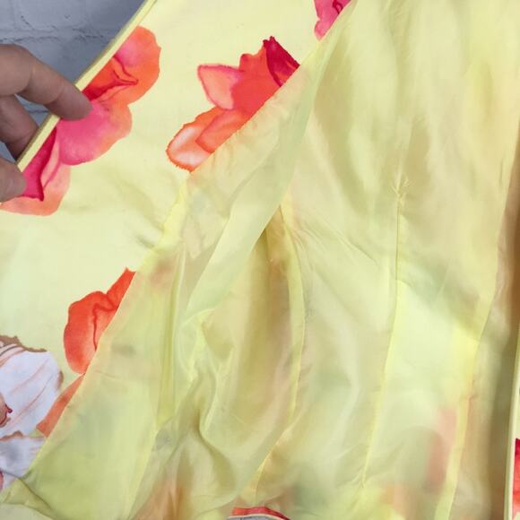 Chadwick's Blazer‎ Womens 8 Petite Yellow Floral Spring Colorful Gardencore - Picture 9 of 9